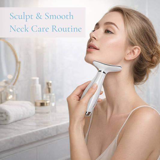 7-Color LED Light Dolphin Tail Neck Lifting & Tightening Massager Device