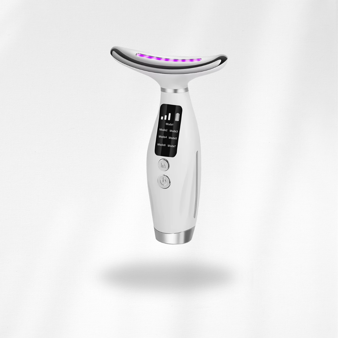 7-Color LED Light Dolphin Tail Neck Lifting & Tightening Massager Device