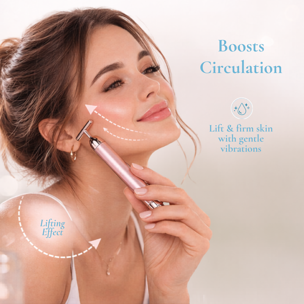 Vibrating Rose Quartz Electric Jade Roller