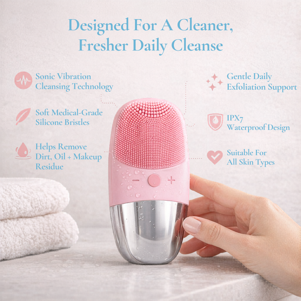 Electric Silicone Face Cleansing Brush