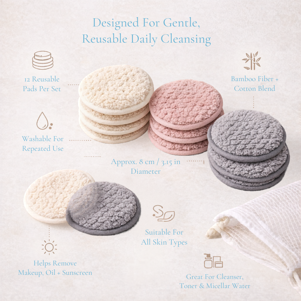 Reusable Bamboo Makeup Remover Pads