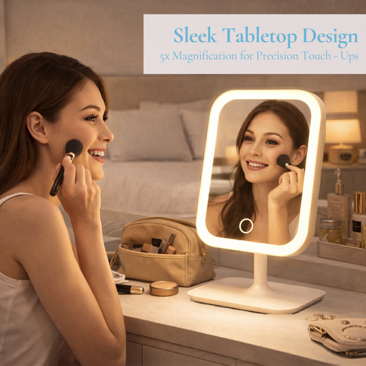 5x Magnifying Built-in LED light Makeup Vanity Mirror