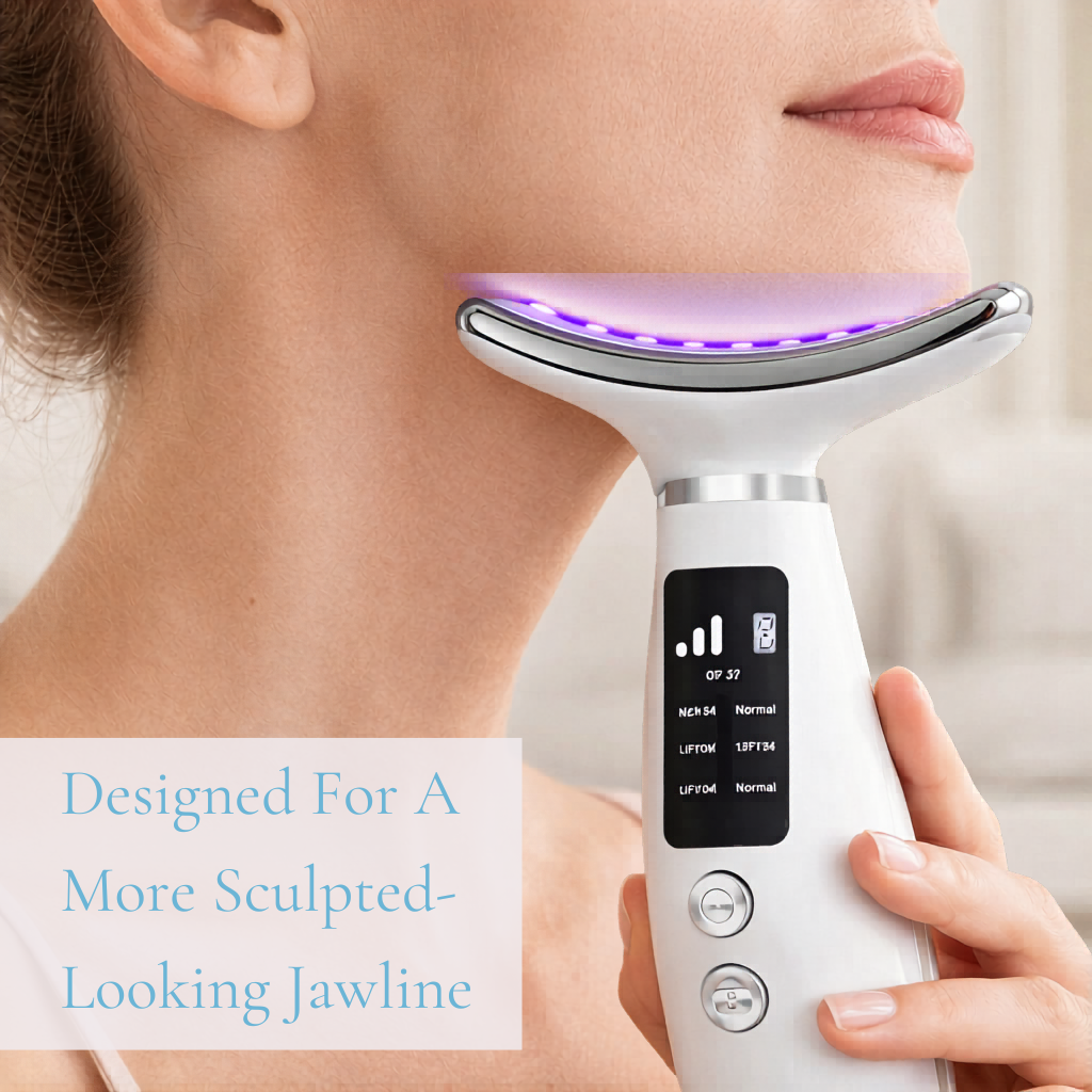 7-Color LED Light Dolphin Tail Neck Lifting & Tightening Massager Device