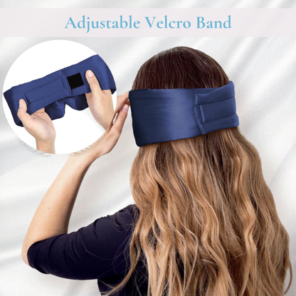 Contoured Adjustable Silk Eye Mask for Deep Sleep