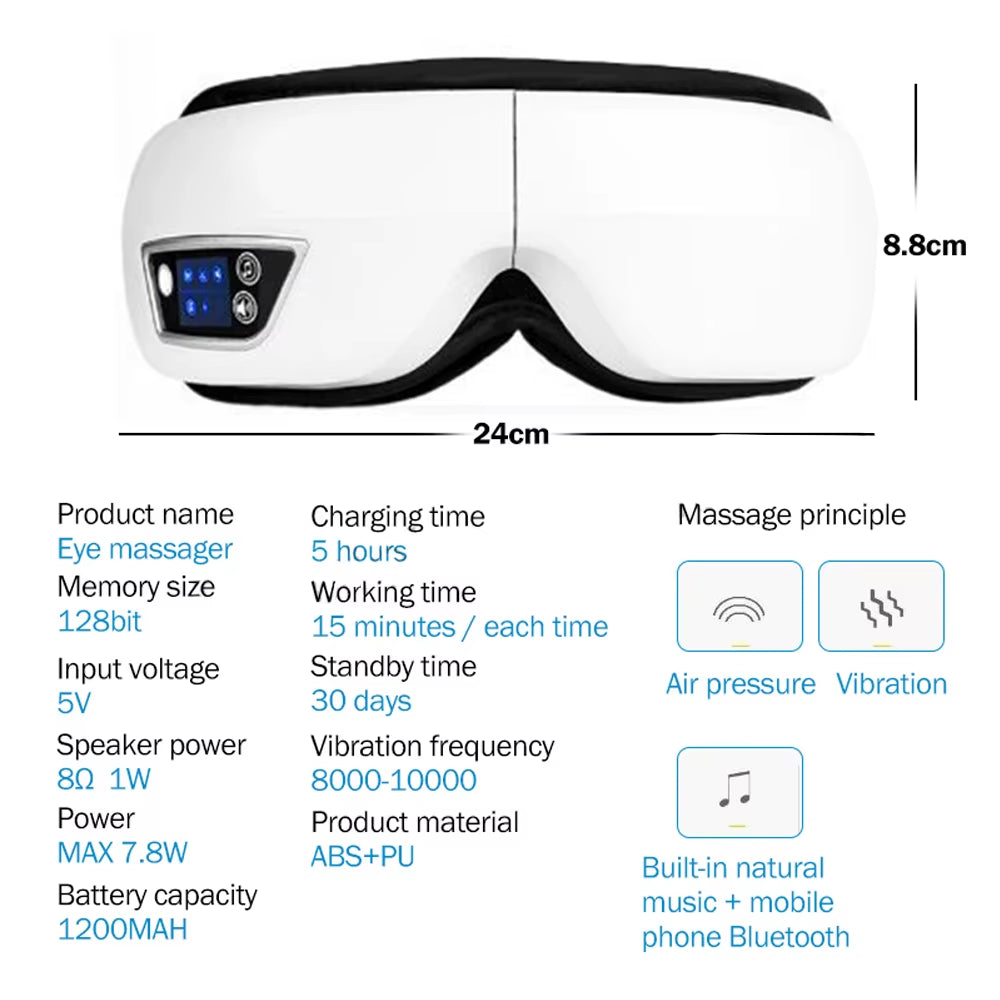 Smart Portable Heated Eye Massager